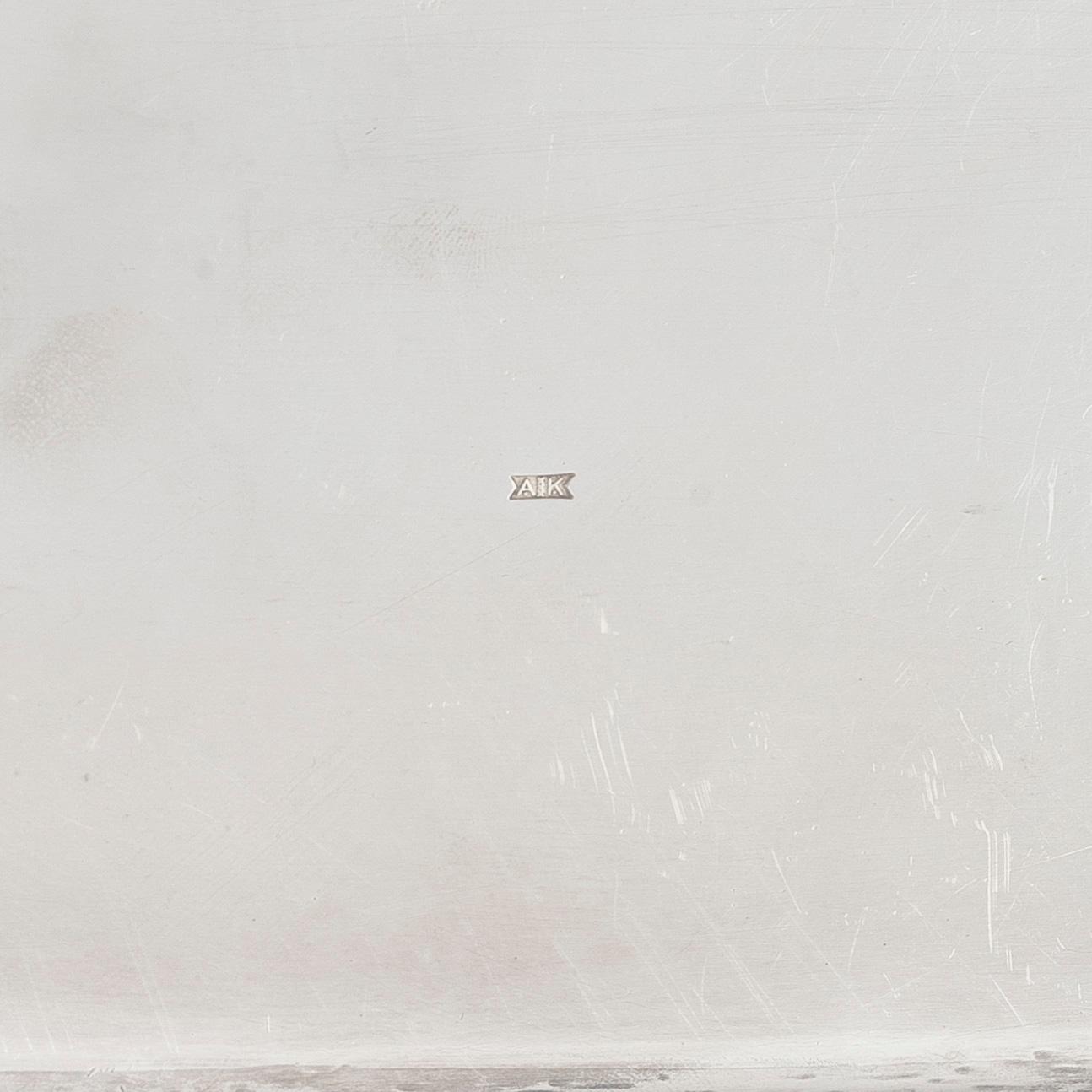 Salver, sterling silver, Amsterdam, Holland 1955.