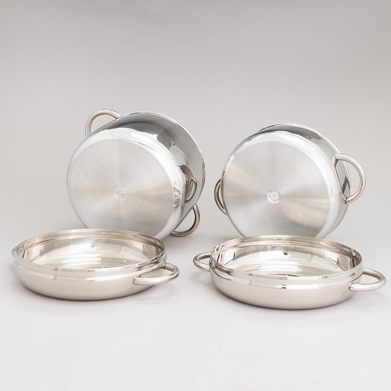 TIMO SARPANEVA, 7-piece stainless steel serving dishes for Opa Ltd.
