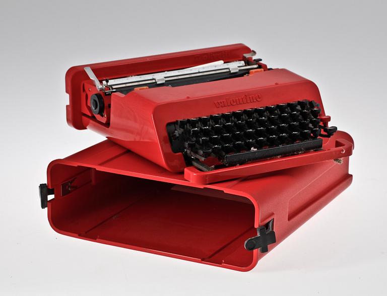 SKRIVMASKIN, "Valentine", Perry King samt Ettore Sottsass, Olivetti.