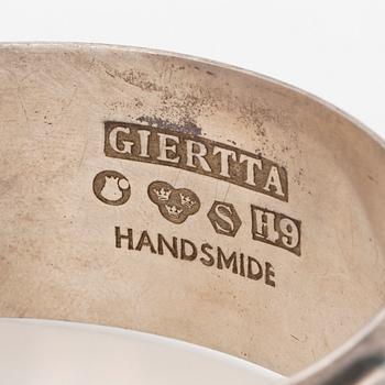 CLAËS E. GIERTTA, armring, silver, Stockholm, 1958.