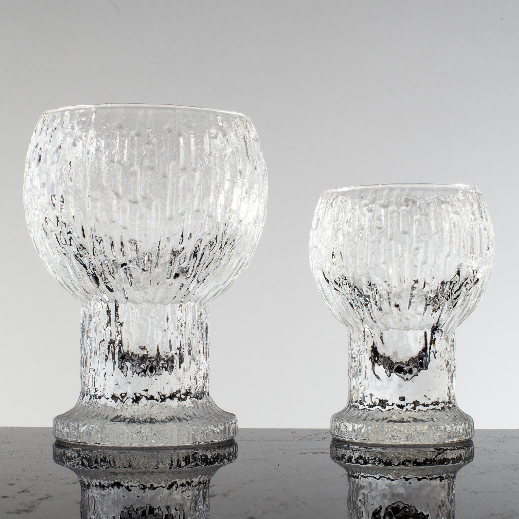 TIMO SARPANEVA, glasservis, 40 delar, glas, "Kekkerit", Iittala, 1970/80-tal.