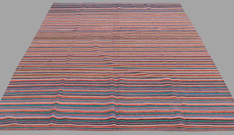 A CARPET, flat weave, around 269 x 207 cm.