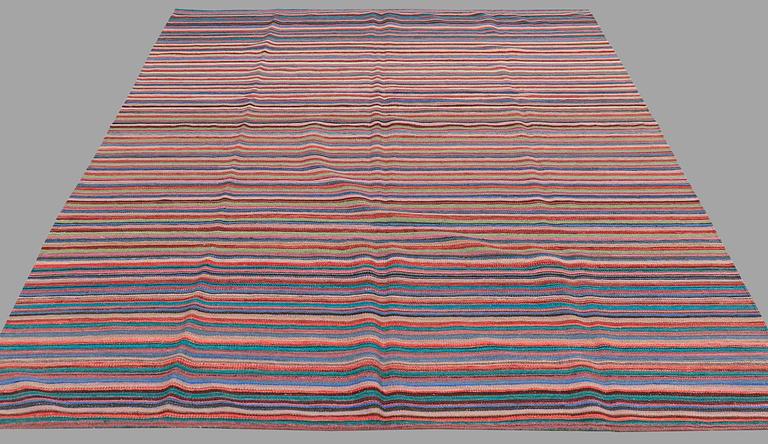 A CARPET, flat weave, around 269 x 207 cm.