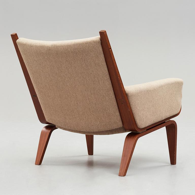 HANS J WEGNER, an easy chair, a prototype of model "GE501", Getama, Denmark, 1970's.