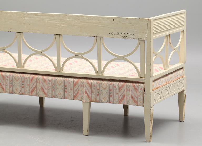 SOFFA, gustaviansk stil, 1800-tal.