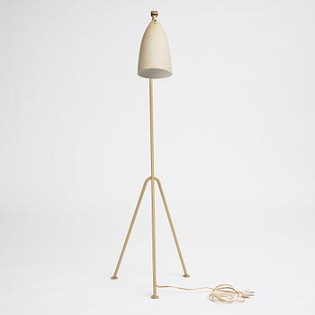 Greta Magnusson Grossman, a white lacquered 'G-33' (Grasshopper) floor light, Bergboms, Malmö, Sweden 1950s.