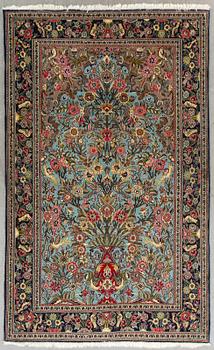 an old Ghom carpet ca 243 x 150 cm.