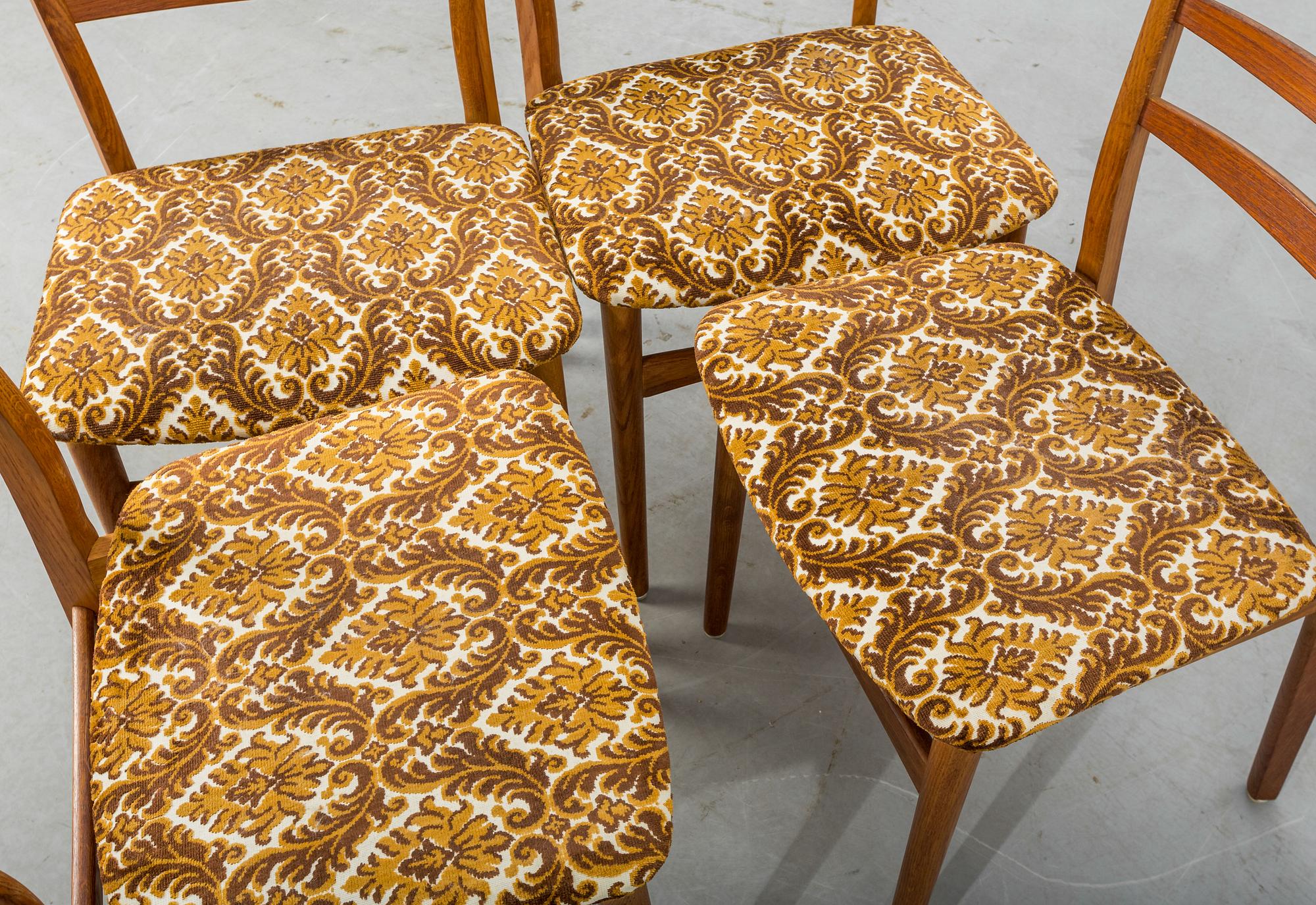 STOLAR, 4 st, etikettmärkta "Sibast Furniture, Made in Denmark".