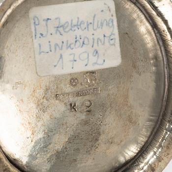 Peter Johan Zetterling, , bägare, silver, Linköping, 1792.