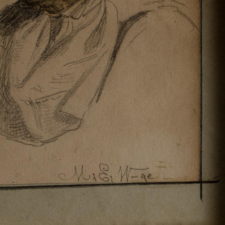 MÅRTEN ESKIL WINGE, blandteknik, signerad.