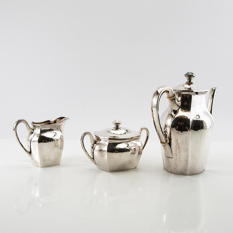 Coffee service 3 dl 1920s silver plate.