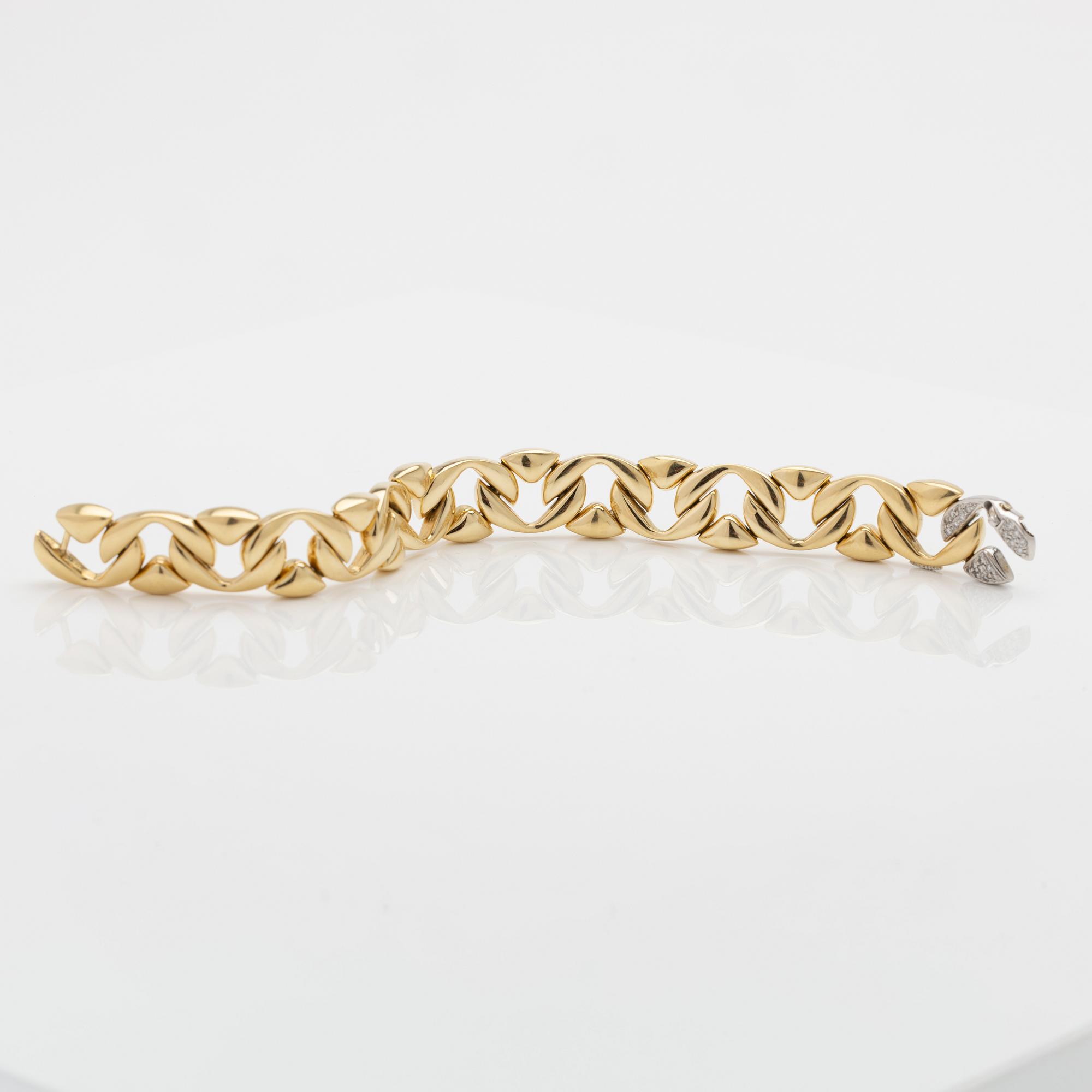 Armband 18K guld med diamanter, Chiampesan, Italien.