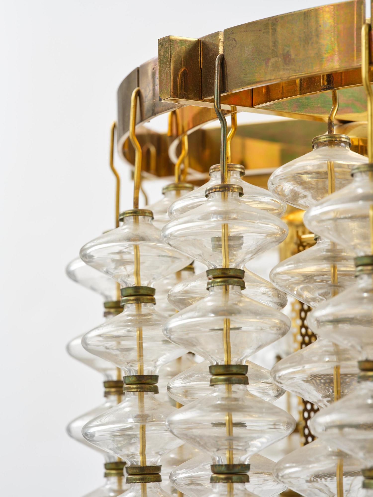 Hans-Agne Jakobsson, taklampa, "Estrella", modell "T 580", Hans-Agne Jakobsson AB, Markaryd, 1960-70-tal.