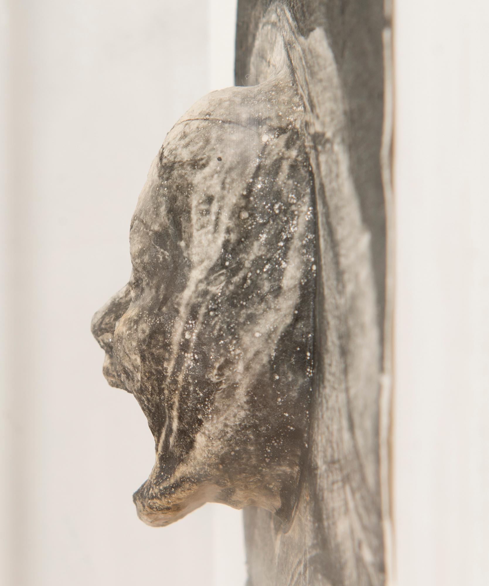 mixed media / drawing and 3D paper casting, a tergo signed and dated 1999.