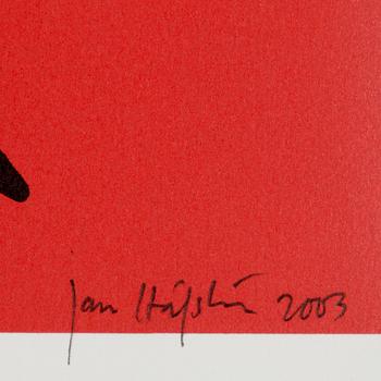 JAN HÅFSTRÖM, litografi, sign, dat 2003, numr 319/2000.