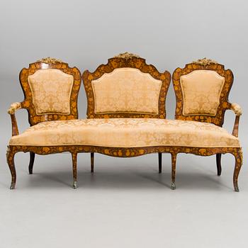 A 5-piece sofa suite from the latter half of the 19th Century.