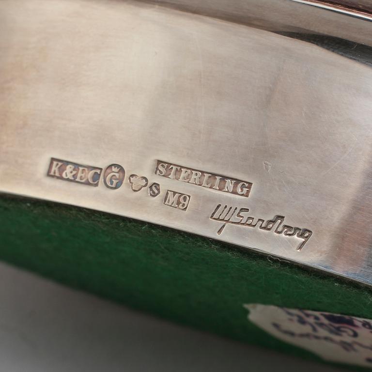 SKÅL, sterlingsilver, Ulf Sandberg, Ceson, Göteborg, 1962. Vikt 414 g.