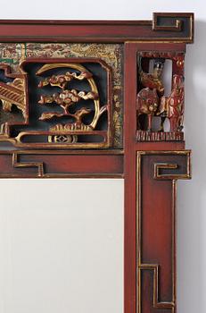 A mirror and chest of drawers from  Carl Johansons Möbleringsaffär, Stockholm, 1920's/30's.