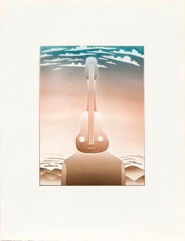 Graphic portfolio, 9 sheets, "Music Maestro Please II", 1981.