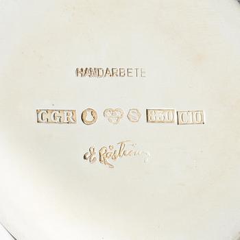 Eric Råström, vase, silver, Baroque style, CG Råström, Stockholm 1977.