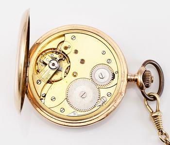 FICKUR, 14K guld, savonett, 1900-talets första hälft.