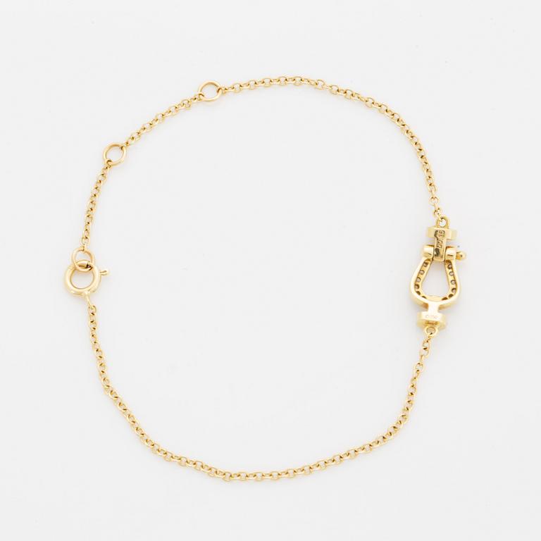 Armband med briljantslipade diamanter.