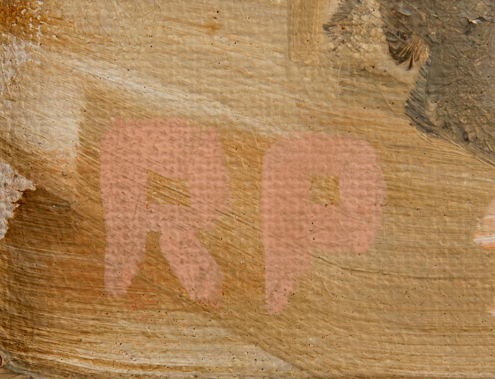 Ragnar Person, Interior with Figures.