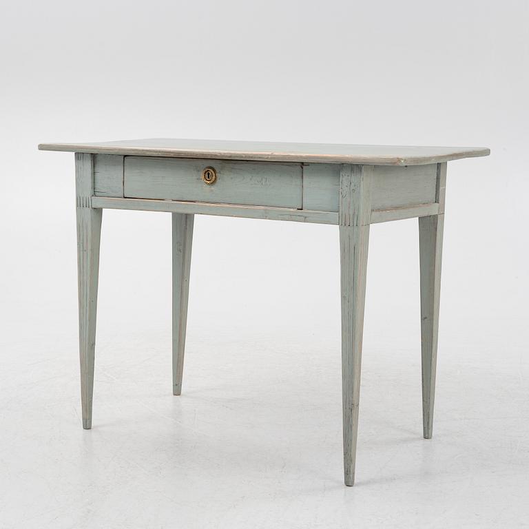A painted desk, 19th Century.