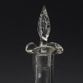 Two decanters by Edward Hald and Gabriel Burmeister, Orrefors & Målerås 1920s.