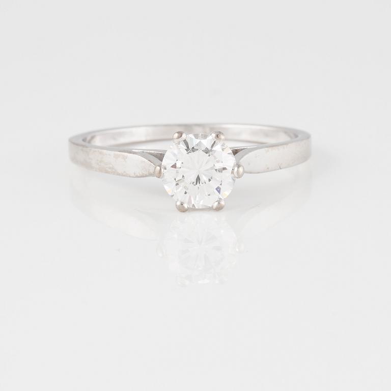RING, med briljantslipad diamant 0.80 ct.