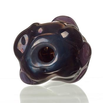 Per B. Sundberg, a unique Per B Sundberg glass vase, Orrefors, Sweden 1998.
