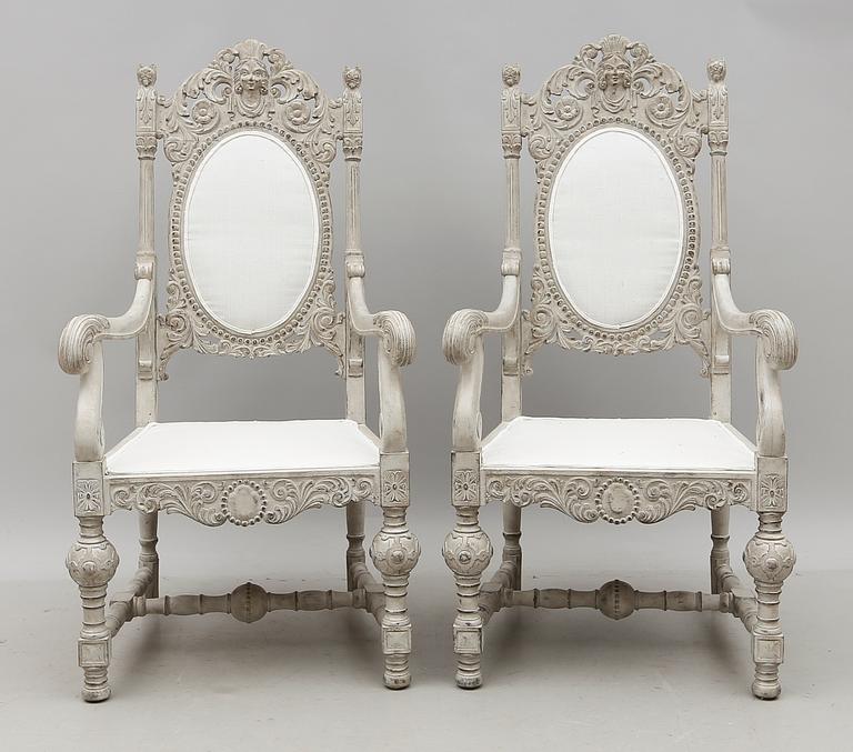 KARMSTOLAR, 1 par, 1800-talets andra hälft.