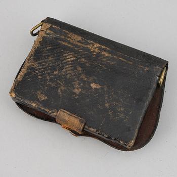 A 19th Century cartridge box.