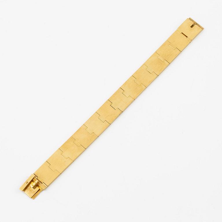 Wiwen Nilsson, a bracelet, 18K gold, Lund 1966.