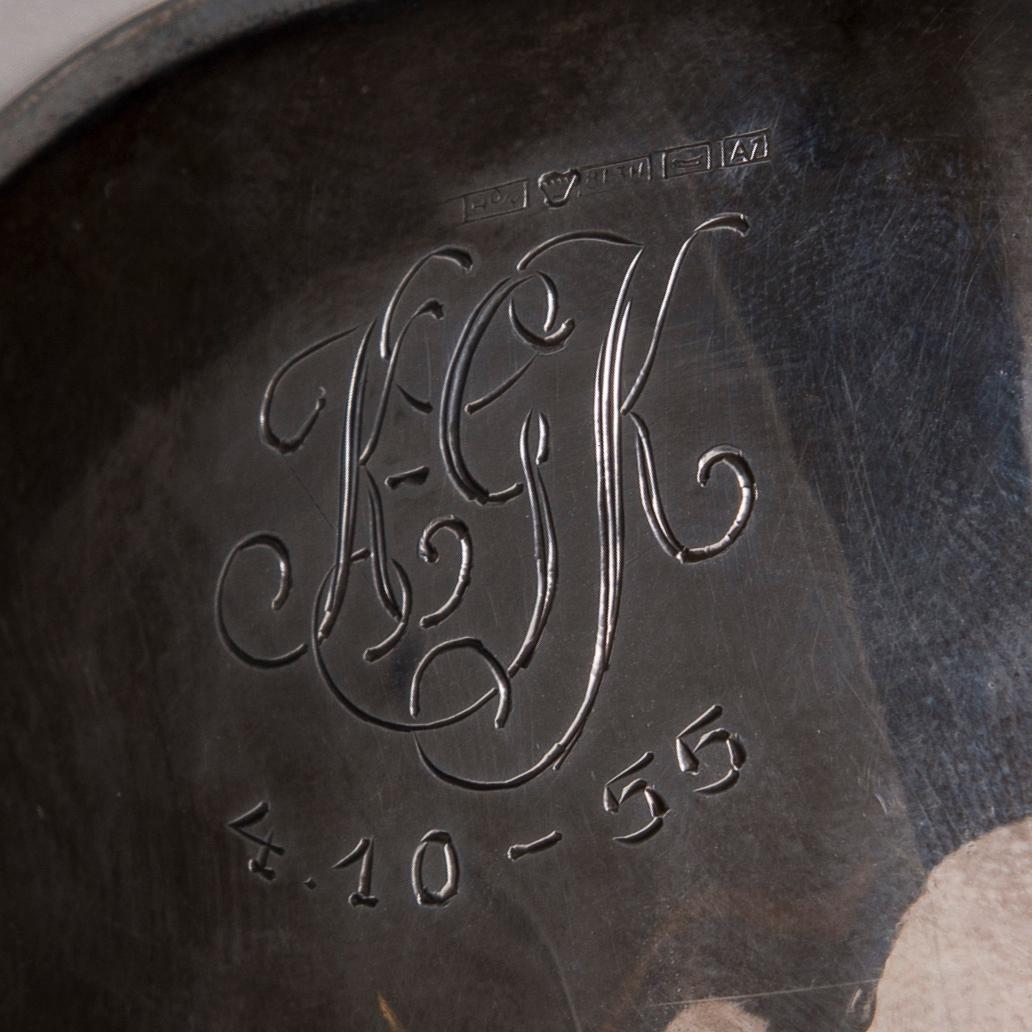 SKÅL, silver, Tapio Wirkkala, Hopeatehdas Helsingfors 1954. Vikt 70 g.
