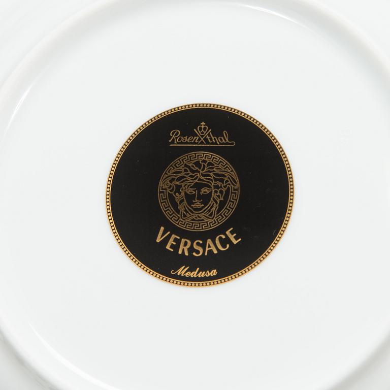 Versace, matservis, 27 dlr, porslin, "Medusa", för Rosenthal, Studie-linie, Tyskland.