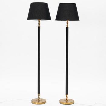 Harald Notini or Uno Westerberg, a pair of floor lamps model "15784", Arvid Böhlmarks Lampfabrik, 1960s.