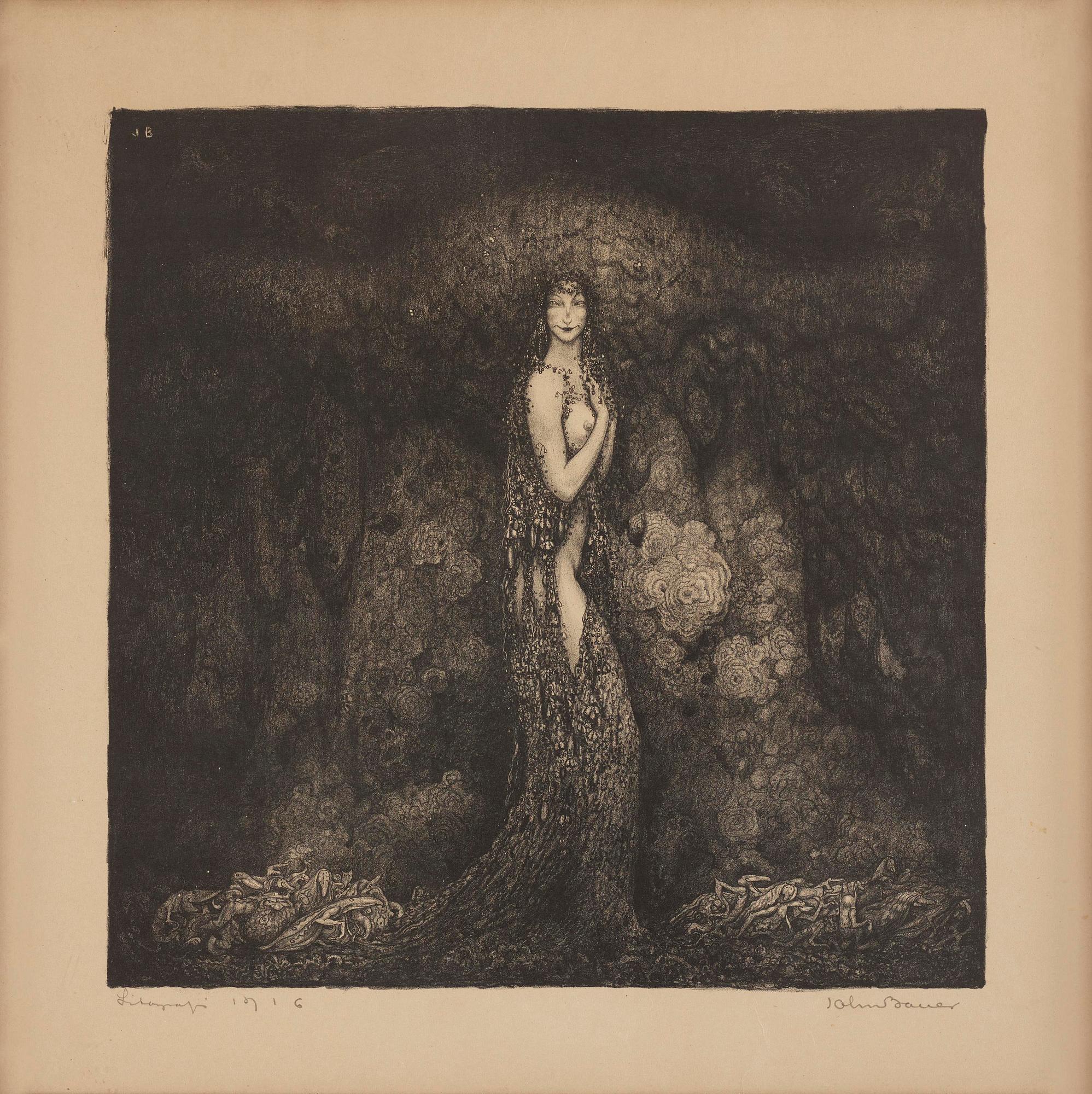 John Bauer, "Skogsrået".