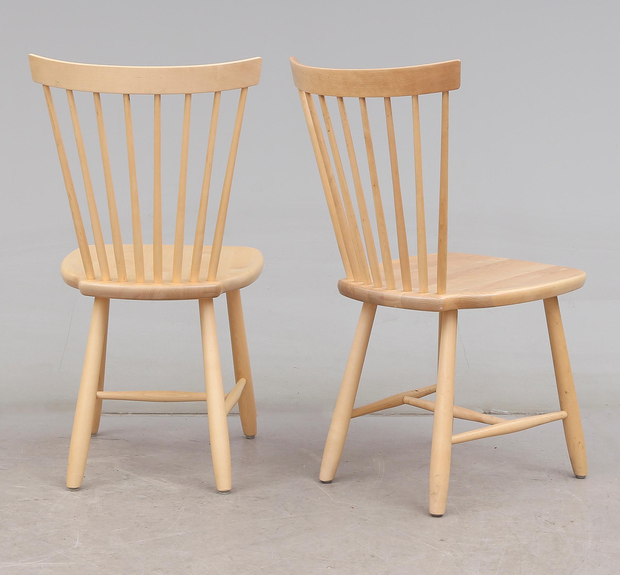 STOLAR, 4 st, "Lilla Åland", Carl Malmsten, Stolab, 2005.