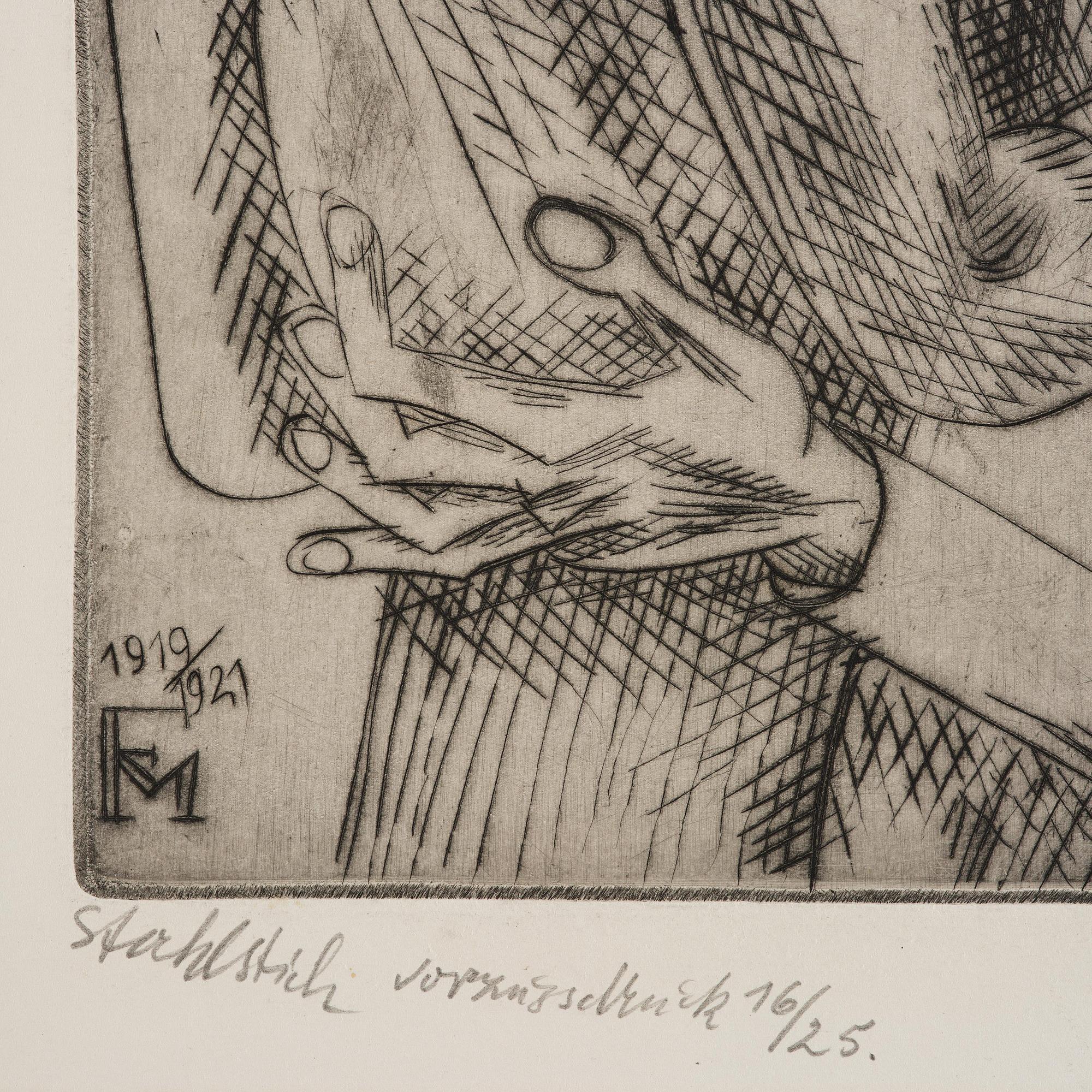 Conrad Felixmüller, "Freunde".