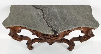 SPEGEL MED KONSOLBORD, nyrokoko, 1800-talets slut.