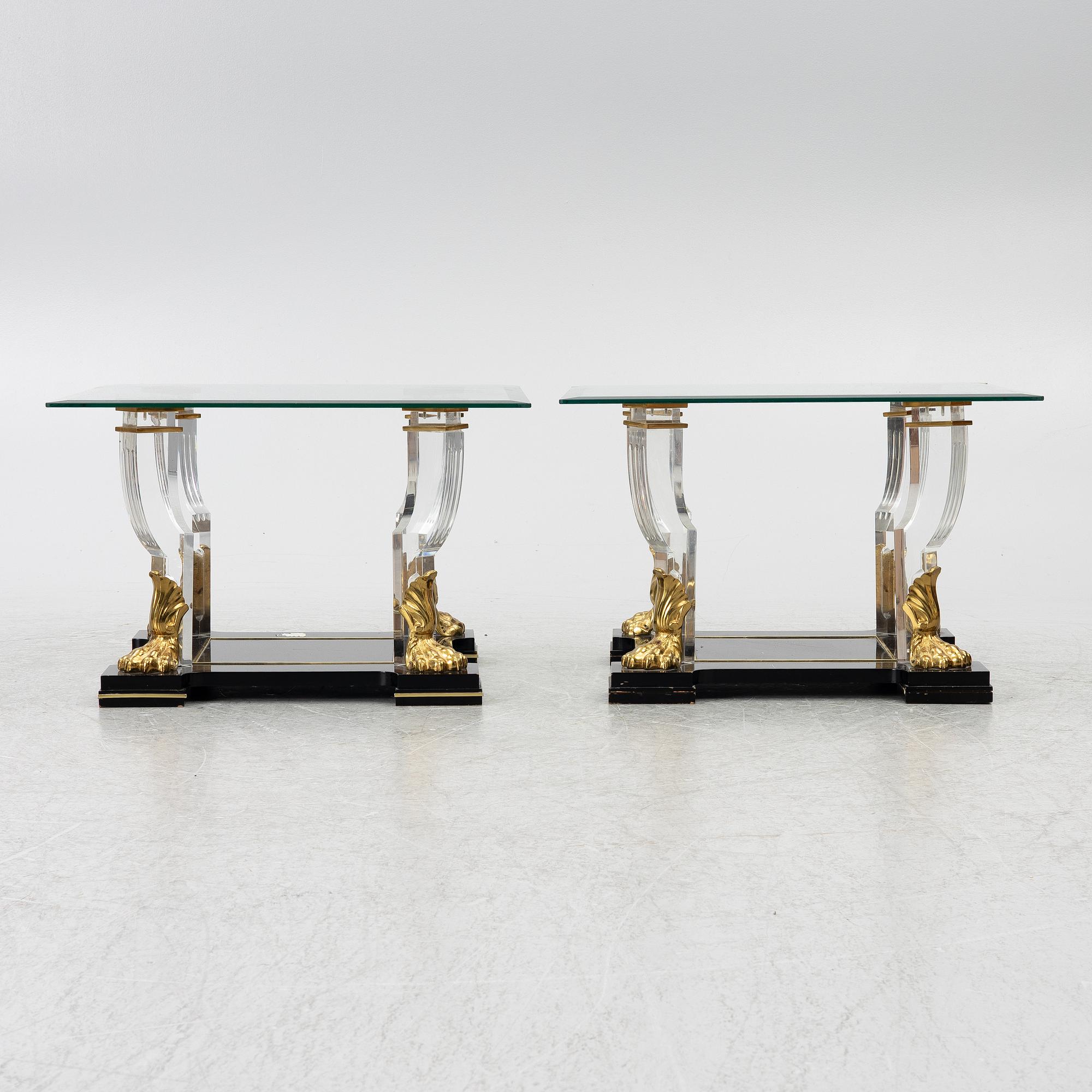 A pair of side tables, Spain, 1988.