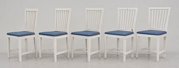 BORD MED STOLAR, 1+10+2, bla sengustavianska sign PALIS, 1800-tal.