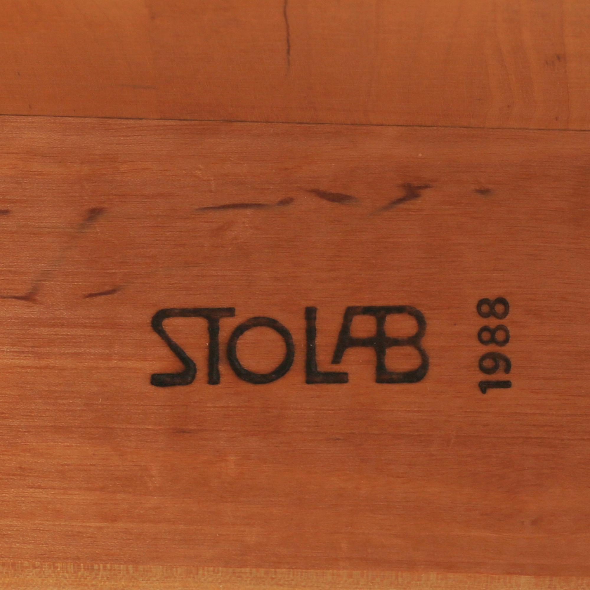 NILS-GÖRAN GUSTAFSSON, matbord, "Björka", Stolab, daterat 1988.