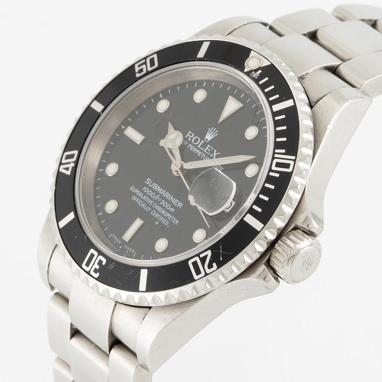 Rolex, Oyster Perpetual Date, Submariner, armbandsur, 40 mm.