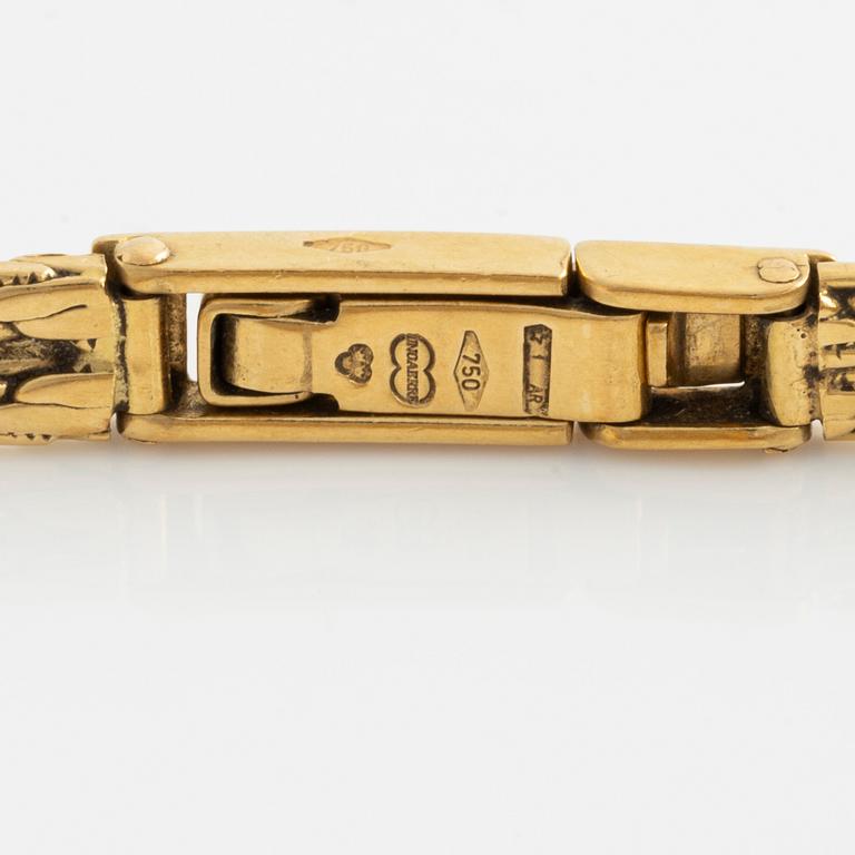 Omega, armbandsur, 14K guld, länk i 18K guld, 21,5 mm.