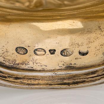 Otto Roland Mellin, skål, silver, Helsingfors, 1881.