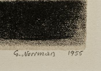 GUNNAR NORRMAN, litografier, 2 st, sign.