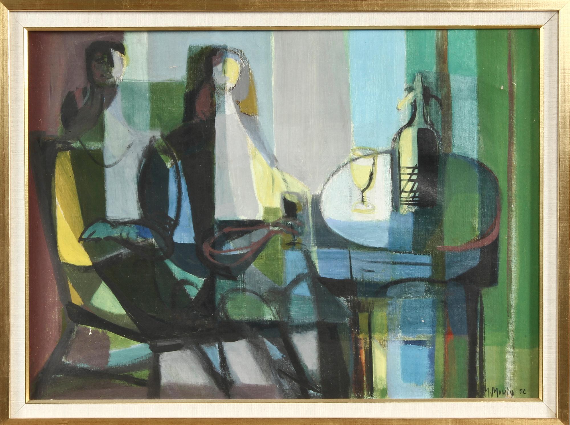 MARCEL MOULY, olja på duk, sign.