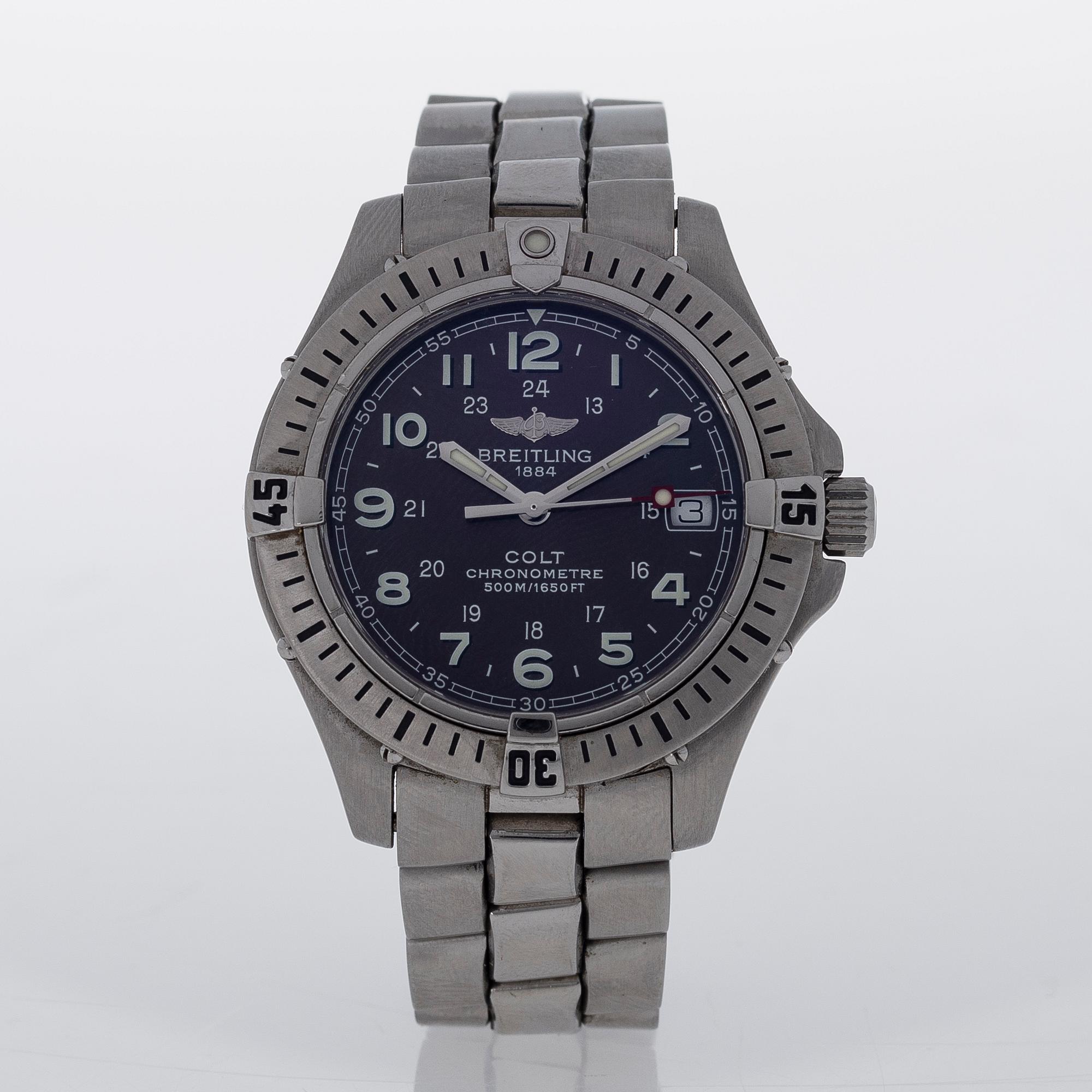 BREITLING, Colt (500M/1650FT), Chronometre, wristwatch, 38 mm,